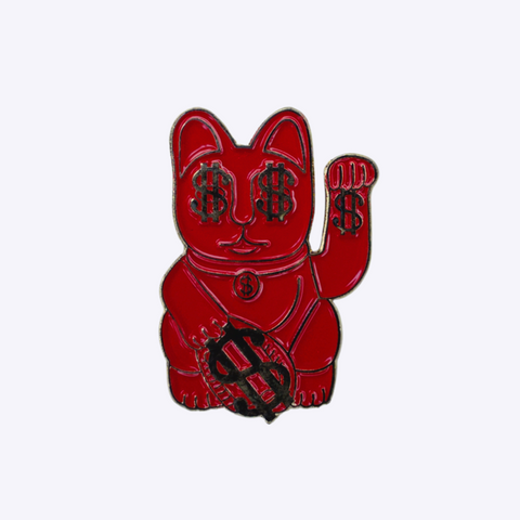 Fortune Cat - Red With Money