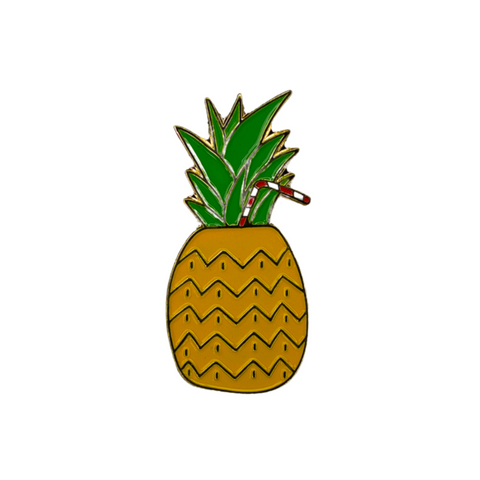 Pineapple With A Straw