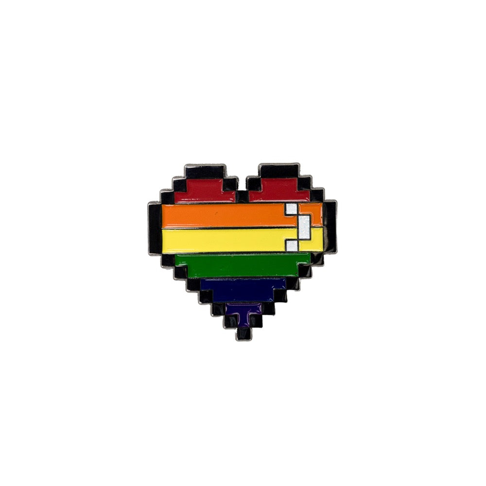 Pixel Rainbow Heart